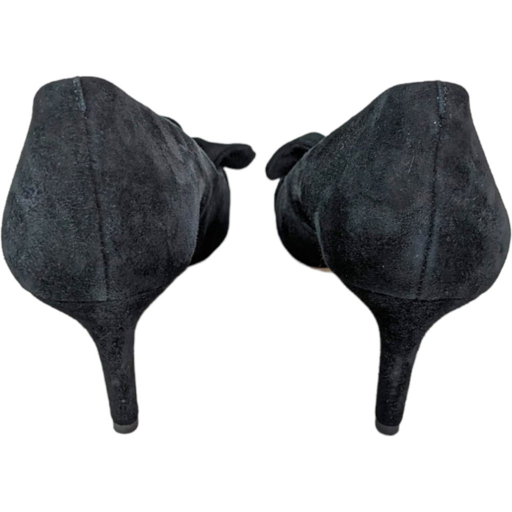 Sole Society Darbia Black Suede Ruffle Pumps, 9.5 M - Picture 4 of 11